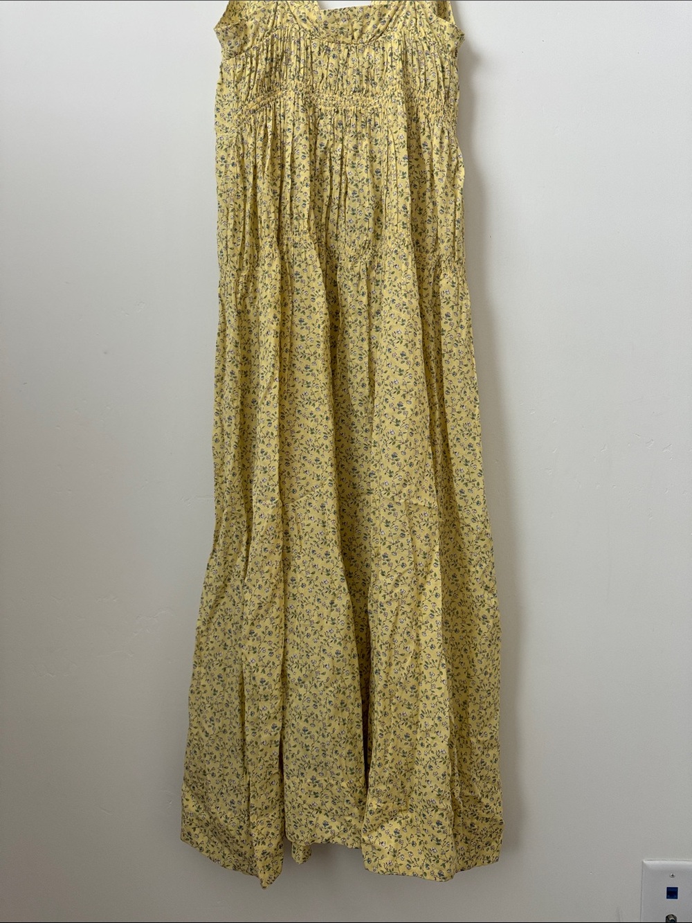 Doen Irina Floral Organic Cotton Midi Dress in Yellow Moonflower Size:XS - Picture 11 of 14